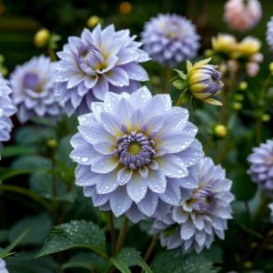 Георгин Акварель купить по цене от 680р. в интернет-магазине «Посадика» с доставкой почтой в в Голицыное и по всей России – [изображение №1].