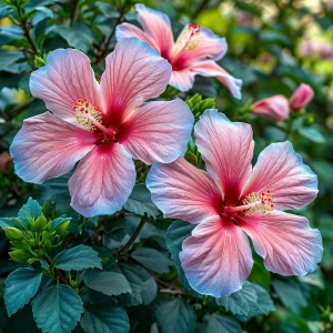 Гибискус садовый Тропикал Сан купить по цене от 293р. в интернет-магазине «Посадика» с доставкой почтой в в Голицыное и по всей России – [изображение №1].