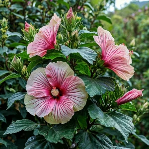 Гибискус Иден Бьюти купить по цене от 460р. в интернет-магазине «Посадика» с доставкой почтой в в Голицыное и по всей России – [изображение №1].